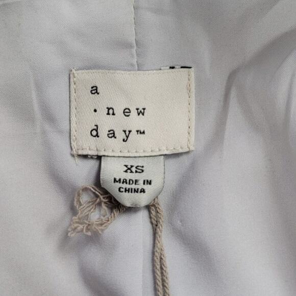 Women's Button Up Faux Leather Blazer Jacket | a new day | X Small - Picture 9 of 12